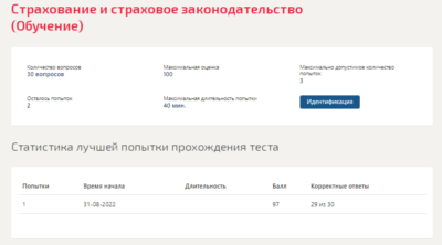 Страхование и страховое законодательство.Тест Синергия