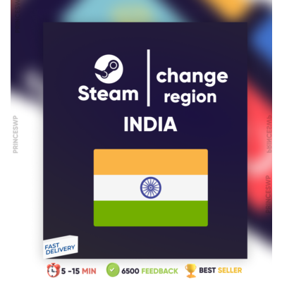 ✨  Steam Смена региона на Индию  ₹