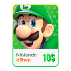 Карта пополнения Nintendo eShop 10 USD 🍄Без комиссии🍄