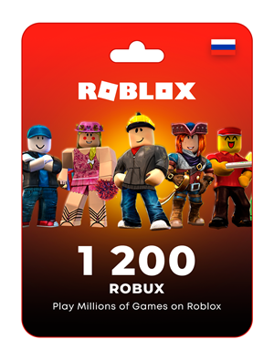 Обложка 🤖 Подарочная карта Roblox на 1200 Robux