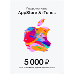 🍏Подарочная карта Apple iTunes 5000р 💳 Комиссия 0% 💳