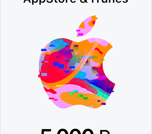 Обложка Подарочная карта Apple App Store & iTunes 5000 рублей