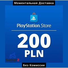 КАРТА PSN PLAYSTATION - 200 PLN zl ЗЛОТЫХ 🇵🇱🔥ПОЛЬША