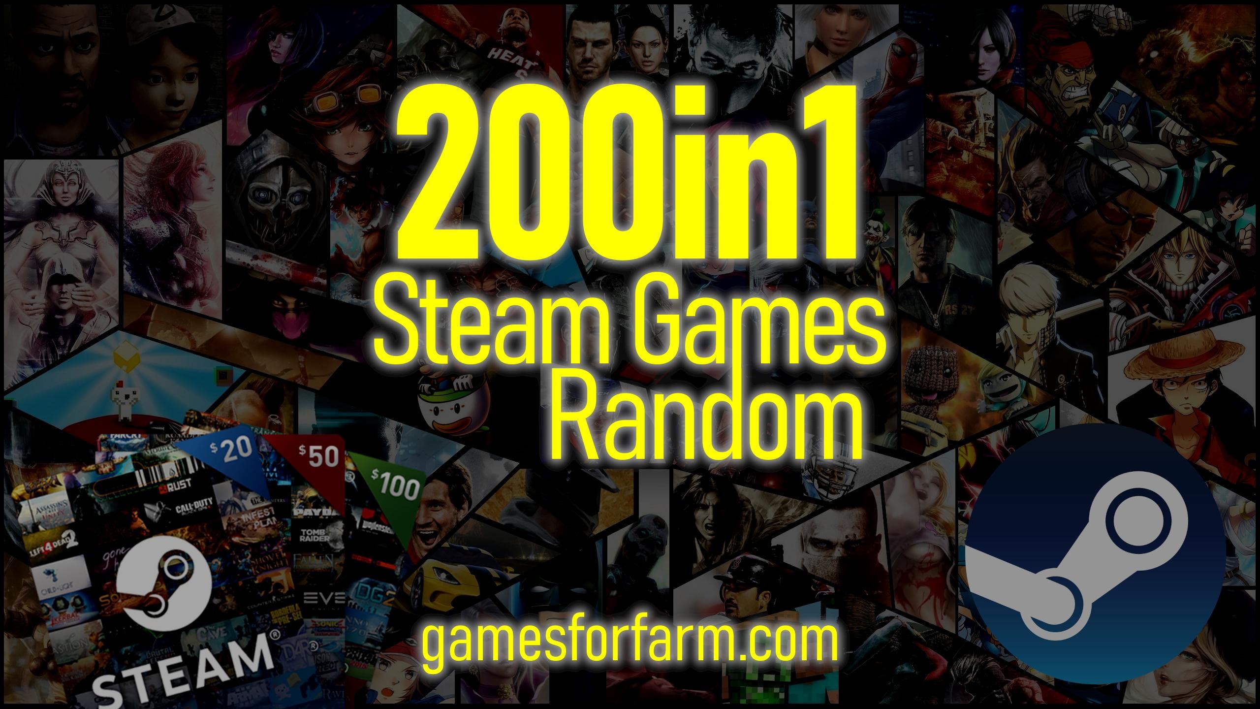 Купить Рандомный Steam Ключ (200 разных игр!)