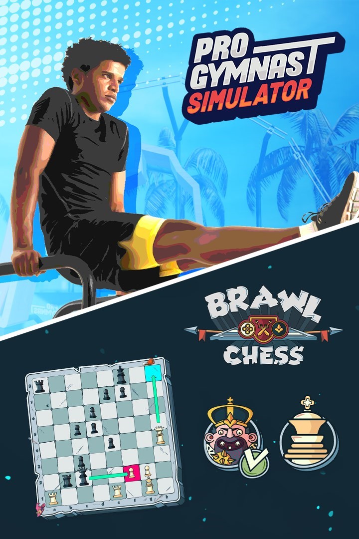 Pro Gymnast Simulator + Brawl Chess/Xbox
