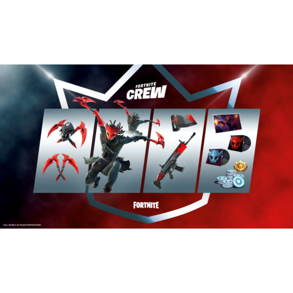 FORTNITE Crew (Battle Pass + 1000 V-Bucks) — 1 месяц