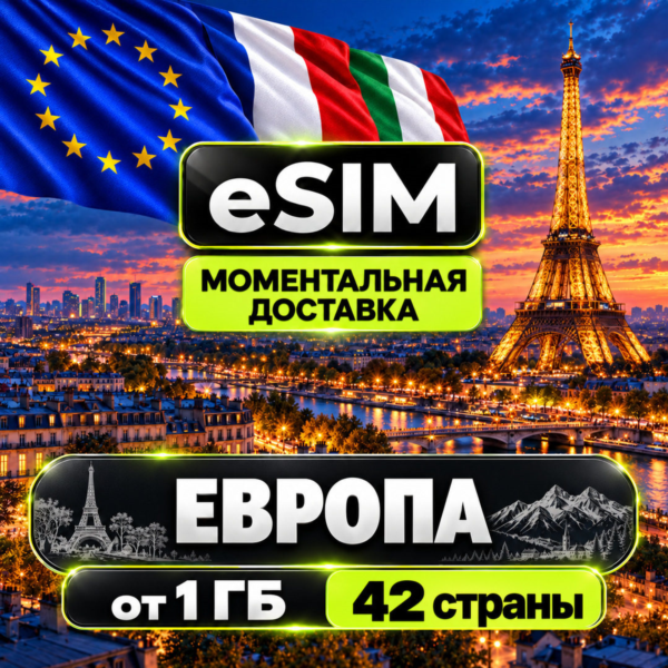 eSIM | Европа - 42 страны | AIRALO | Premium | есим