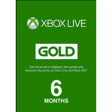 Xbox Live Gold 6 months Digital Code 🔥