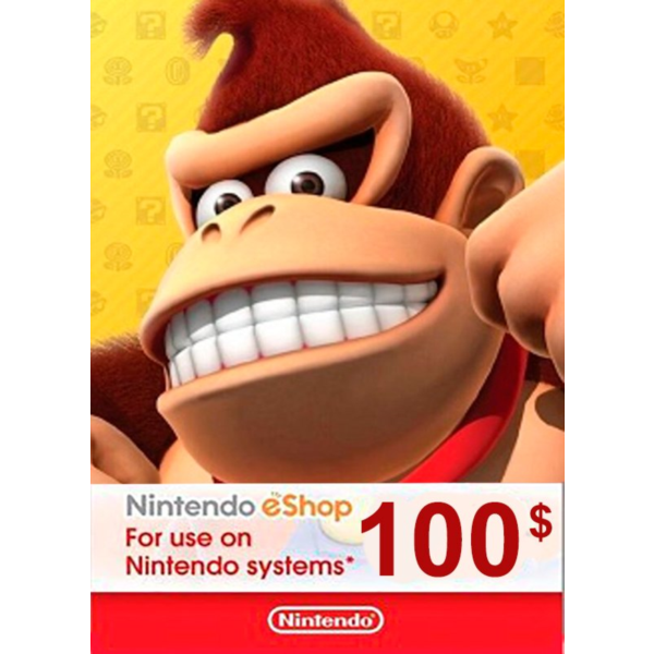 КАРТА ОПЛАТЫ NINTENDO ESHOP — 100 USD [USA]