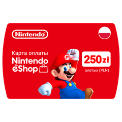 Карта Nintendo eShop 250zł PLN(Злотых) 🔵Польша