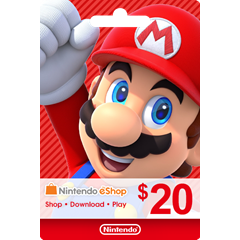 ✅Nintendo✅Gift Card - 20$ (USA) Мгновенно