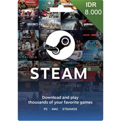 Steam Wallet 8000 IDR - Digital Gift Card - Indonesia