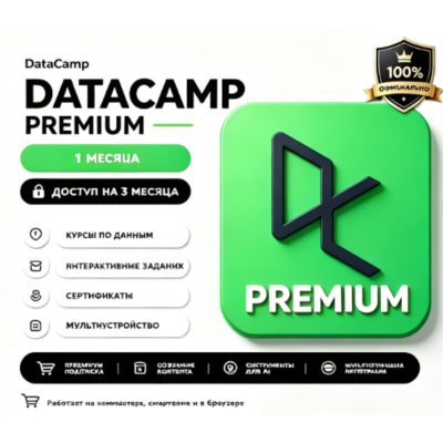 DataCamp Premium счёт 2 месяцев гарантия