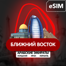 eSIM - Middle East - Egypt/Iran/Iraq/Israel/Jordan