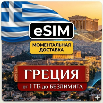 eSIM Греция | AIRALO | Афины Санторини Миконос Закинф Халкидики | Premium | есим