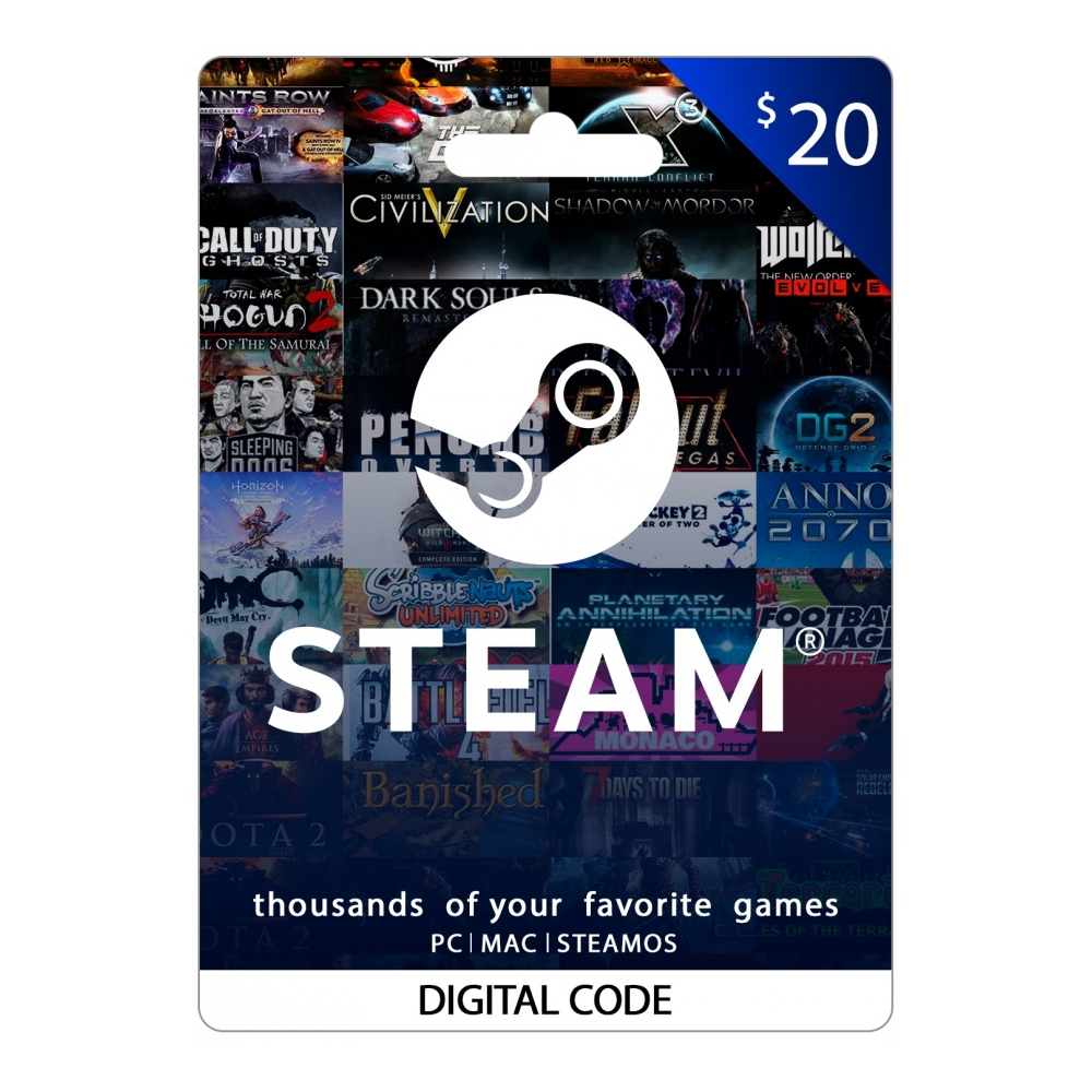 Купить лицензионный ключ 🔥Steam Gift Card 20$ USD💳0%💎ГАРАНТИЯ🔥 за 1899 ...