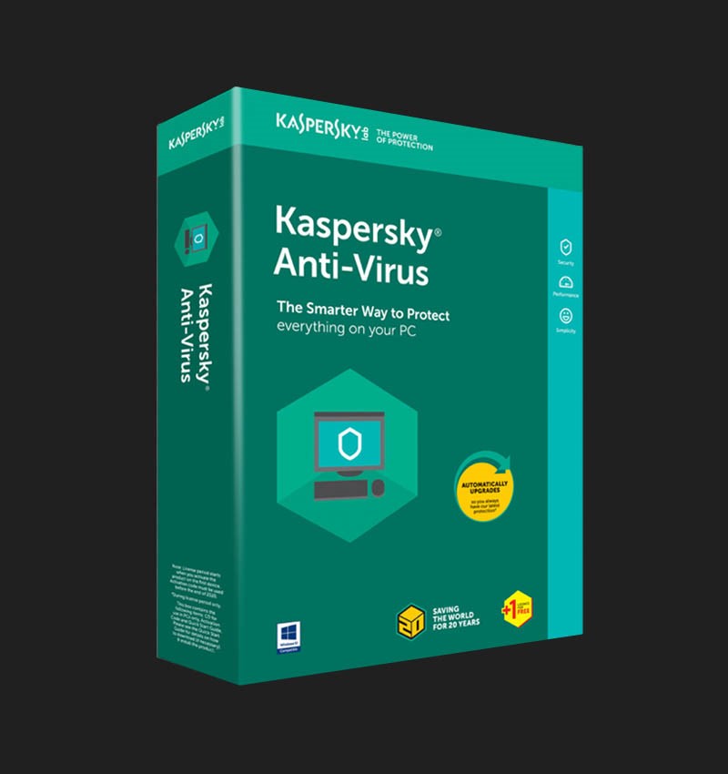 Обложка Kaspersky Antivirus 2023 1 Устройство 6 месяце