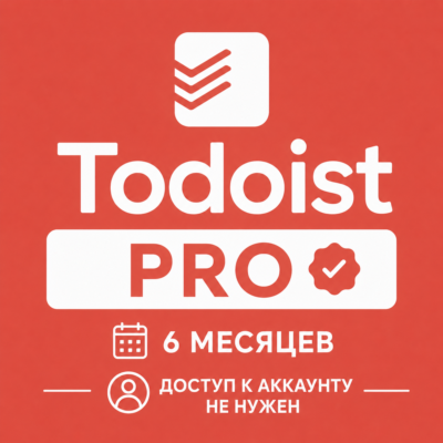 Todoist Pro 6 Месяцев ВСЕ СТРАНЫ (Доступ не нужен)