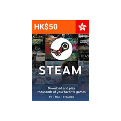STEAM WALLET GIFT CARD HKD 50 ≈ 6.35 $