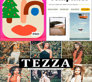Обложка 📷 Tezza Aesthetic Photo Editor PRO ios iPhone iPad 🎁