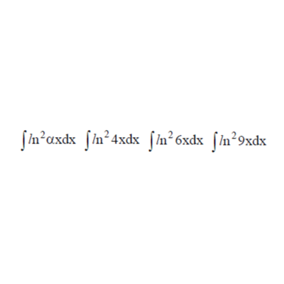 Решенный интеграл вида ∫ln^2(αx)dx