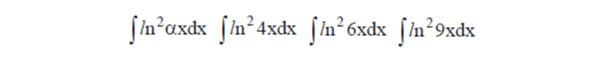 Решенный интеграл вида ∫ln^2(αx)dx