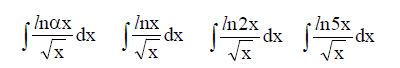 Решенный интеграл вида ∫lnαx/√xdx