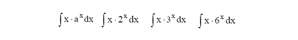 Решенный интеграл вида ∫xa^xdx