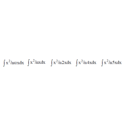 Решенный интеграл вида ∫x^2lnαxdx