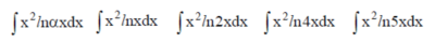 Решенный интеграл вида ∫x^2lnαxdx