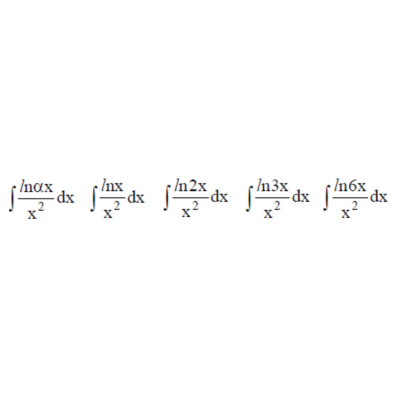 Решенный интеграл вида ∫lnαx/x^2dx