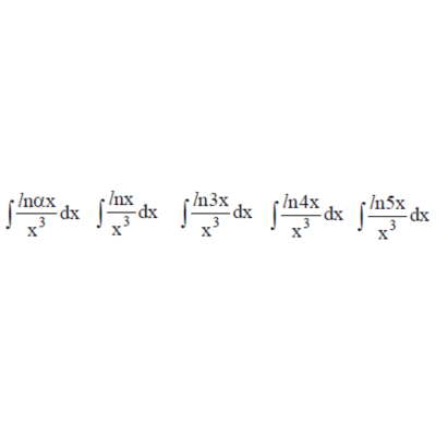 Решенный интеграл вида ∫lnαx/x^3dx