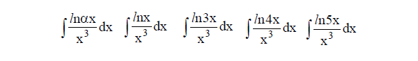 Решенный интеграл вида ∫lnαx/x^3dx