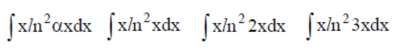 Решенный интеграл вида ∫xln^2(αx)dx