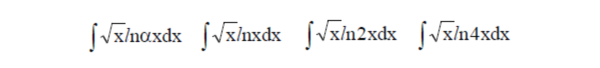 Решенный интеграл вида ∫√xlnαxdx