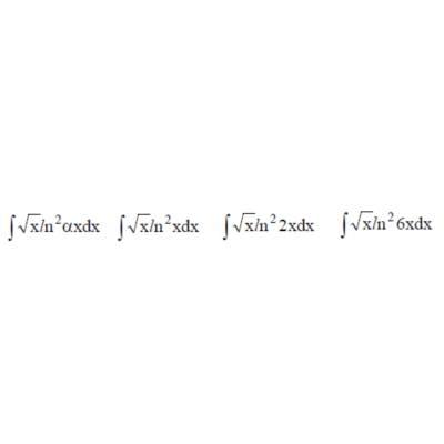 Решенный интеграл вида ∫√xln^2(αx)dx