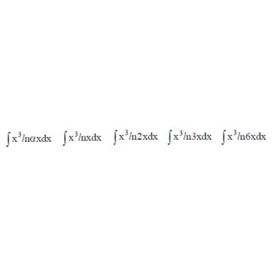 Решенный интеграл вида ∫x^3lnαxdx