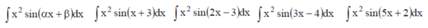 Решенный интеграл вида ∫x^2sin(αx+β)dx