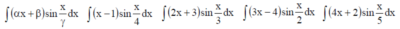 Решенный интеграл вида ∫(αx+β)sin(x/γ)dx