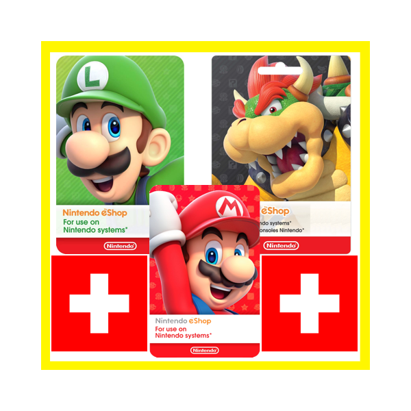 ⭐ ВСЕ КАРТЫ⭐ Nintendo eShop Gift Card 20 — 210 CHF