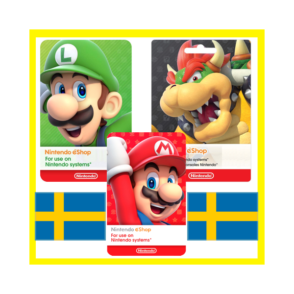 ⭐ ВСЕ КАРТЫ⭐ Nintendo eShop Gift Card 250-2000 SEK
