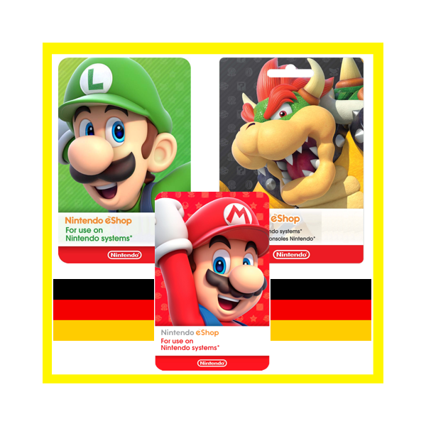 ⭐ ВСЕ КАРТЫ⭐ Nintendo eShop Gift Card 15-150 EURO