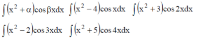 Решенный интеграл вида ∫(x^2+α)cosβxdx
