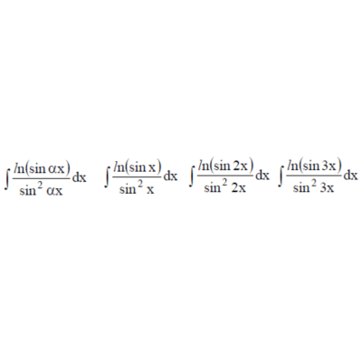 Решенный интеграл вида ∫ln(sinαx)/sin^2(αx)dx