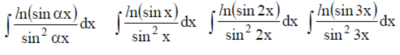 Решенный интеграл вида ∫ln(sinαx)/sin^2(αx)dx