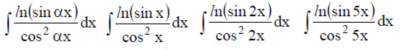 Решенный интеграл вида ∫ln(sinαx)/cos^2(αx)dx
