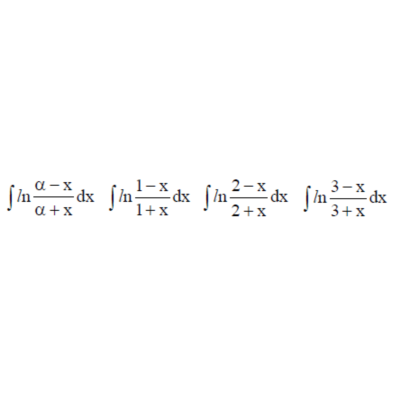 Решенный интеграл вида ∫ln(α−x)/(α+x)dx