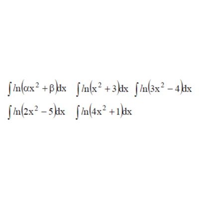 Решенный интеграл вида ∫ln(αx^2+β)dx