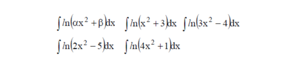 Решенный интеграл вида ∫ln(αx^2+β)dx