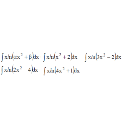 Решенный интеграл вида ∫xln(αx^2+β)dx